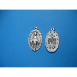 Medalik metalowy Matka Boża Niepokalana 3 cm